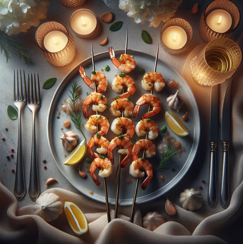 Prawn skewers